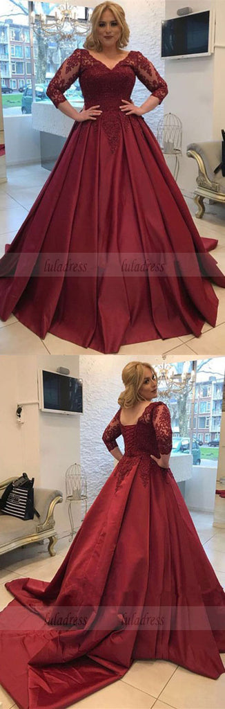 8256 Modest A-Line Lace Bridal Gown -
